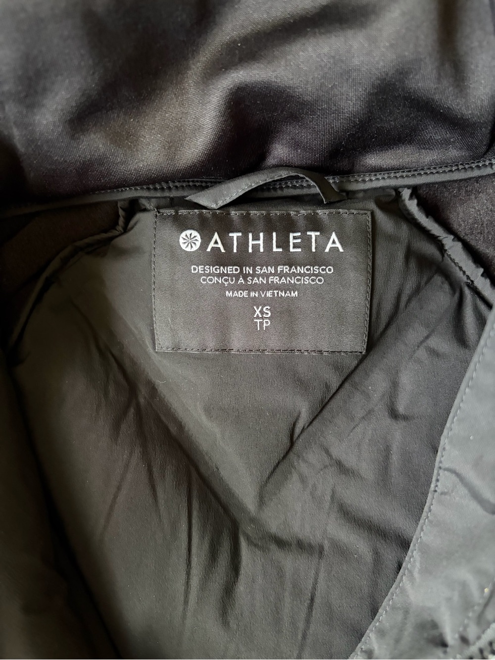 Athleta Black Lightweight Running Jacket - XS